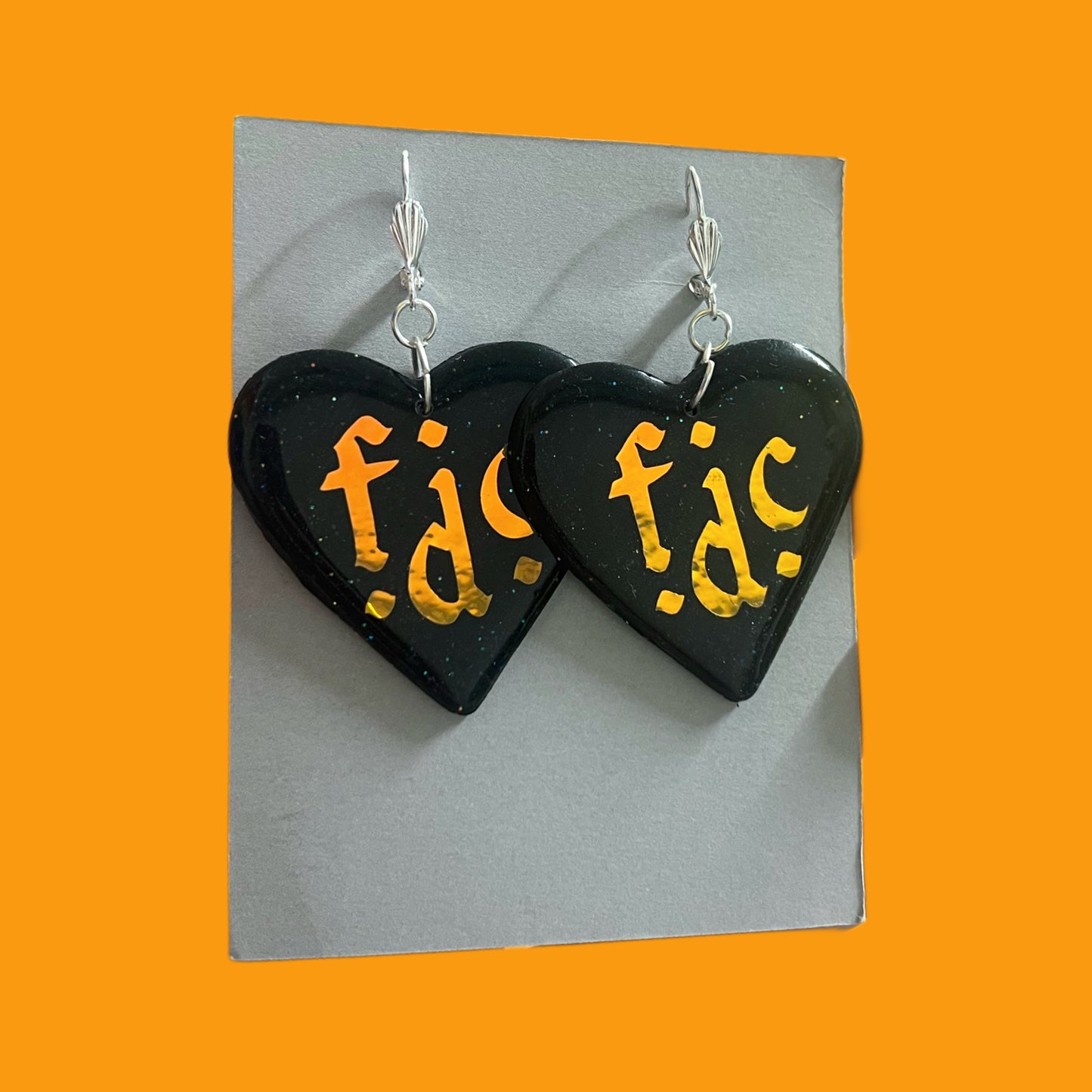 FDC heart earrings