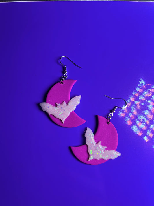 Opal purple bat moons